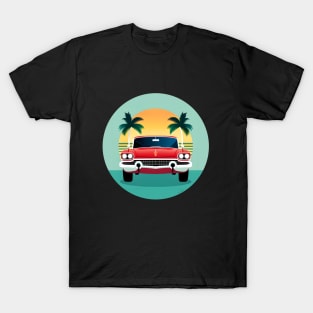 1960s Red Classic Car Paradise T-Shirt